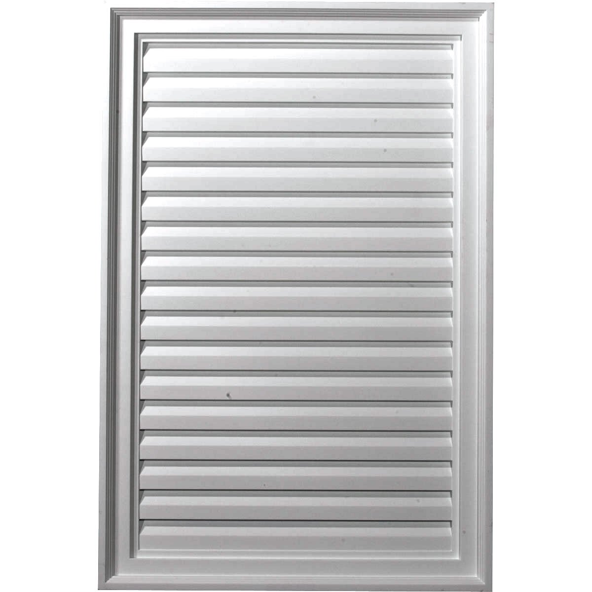 Ekena Millwork Vertical Urethane Gable Vent Louver, Non-Functional, 24"W x 16"H GVVE24X16D